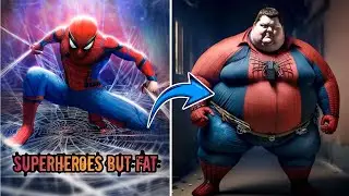 Superheroes But Fat🔥 All Characters Marvel & DC #avengers #marvel #marvelstudios