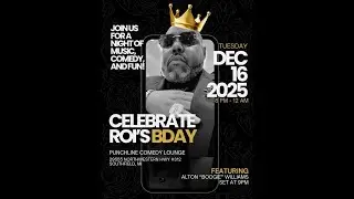 Boogie Nights with The Fam at Punchline Comedy Lounge 12/15/2025 Roi’s Birthday AFTER SET
