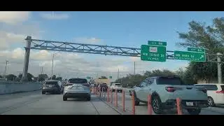 trafico en hora pic&oacute; en miami...interestatal 95 norte... desafiar el trafico es estresante .