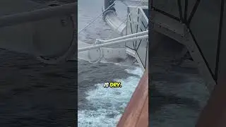 Застрял в водной горке, нависающей над океаном