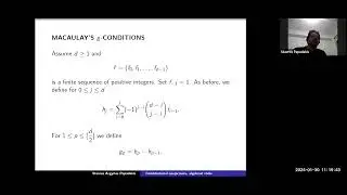 Stavros Papadakis: Combinatorial conjectures, algebraic tools - January 30, 2024