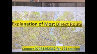 TFL topographical assessment  2020,Tricks to draw most direct route in exam questions.