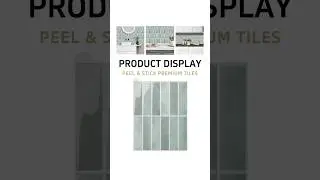 Peel and stick stacked subway green tiles#vividtiles#peelandsticktile#homedecor#peelandstick