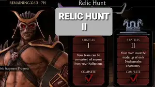 MK mobile. Relic Hunt II completion and rewards. Shao Kahn.