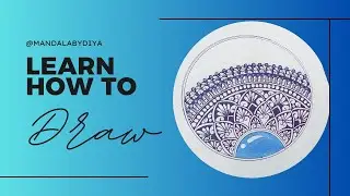 How to Draw Mandala Art for Beginners | Step-by-Step Tutorial ||🌻✨