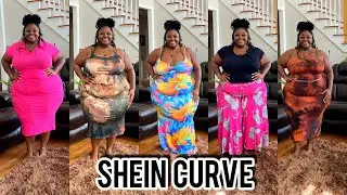 SHEIN Plus Size Haul 2024|(4X) SHEIN Curve Haul|SHEIN Curve|Dresses, Set ,& More