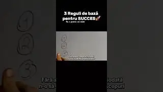 3 Reguli  de bază pentru succes #evolutie #motivatie #disciplina #romania  #transformare #succese