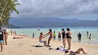 Boracay island Today on Monday 1pm | February 16 2026 | Beach Walking Tour #boracay #philippines 