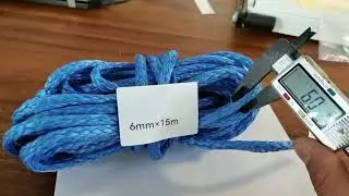 Right way to measure synthetic fiber rope diameter