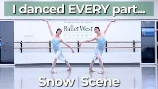 I Danced EVERY Role in Nutcracker Snow Scene (One Woman)