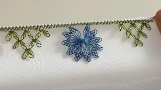 Çatal 🍴 oyasının eklenmesi iğne oyası modeli / iğne oyası modelleri