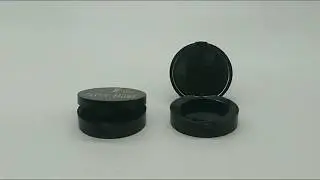 EC0128 - Plastic circle small size single color empty eyeshadow compact case