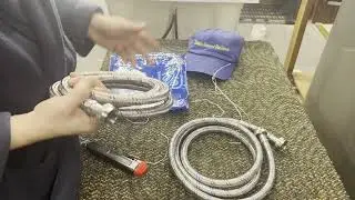 Small Review of K&J Premium 6ft Washing Machine Hoses Burst Proof 2 Pack Water Supply Hoses