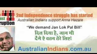 Austraian Indians Request Petition Signing for India Against Corruption Hindi