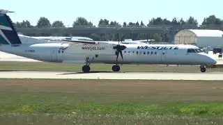 WestJet Q400 [C-GWEO] Landing Vancouver Airport (YVR)