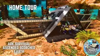 ULTIMATE MODERN TEK BASE TOUR with RR HOME DECO AND MORE MOD ARK SURVIVAL ASCENDED SCORCHED EARTH