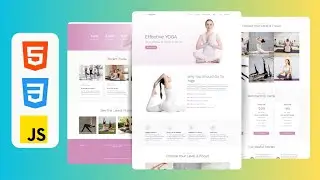 Responsive Yoga Classes Website Design Using HTML , CSS & JavaScript