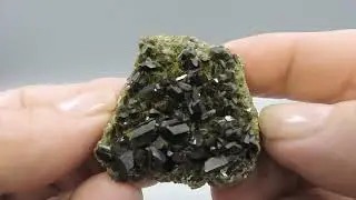 Epidote on matrix from Australia &ndash; miniature