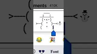 Try this Snowman🤩✨#shorts #newtrend #explore #explorepage #emojiart