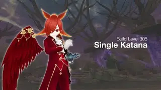 STR DEX Single Katana Build Level 305 (Оружие 10-й годовщины) - Toram Online