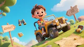 Zooming Down the Street in My Jeep | Fun Car Ride Song for Kids | Jeep Adventure Rhymes