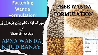 Wanda Formulation | Best balnced feed formulation| Aj hi apna wanda banana seekhain