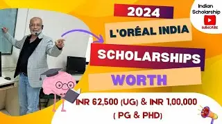 L'OREAL SCHOLARSHIP 2024 II FOR GIRLS IN SCIENCE FIELD II LAST DATE  I 12TH PASS STUDENT SCHOLARSHIP