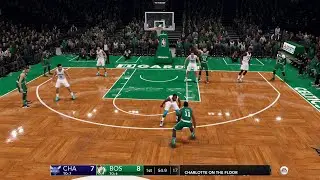 NBA LIVE 19 - Charlotte Hornets vs Boston Celtics - CPU SIM Full Game PS4 PRO - HD