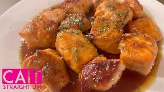 Ginger Honey Salmon Bites | Cait Straight Up