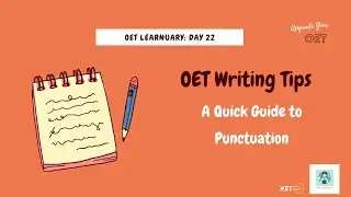 OET Learnuary Challenge Day 22: Punctuation