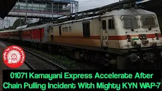 01071 Mumbai LTT-Varanasi Kamayani Express Accelerate After Chain Pulling Incident Near Ambivli