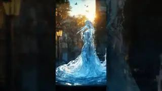 Mesmerising Water Dance | Fluid Motion Art Video #animation #aianimation #dance #water #motionvideo