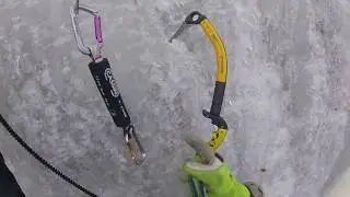 Ice climbing Bessaker, Norway