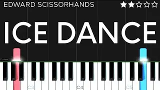 Danny Elfman - Ice Dance from (&lsquo;Edward Scissorhands&rsquo;) | EASY Piano Tutorial