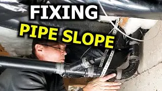 Crawl Space Drain Pipe Fix | Proper Slope & Cleanout Added