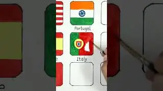 How to draw Portugal Flag | Portugal Country Flag @drawcolourful4788