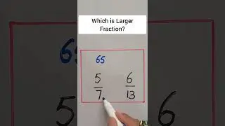 Which is Larger Fraction? #shorts #ytshorts