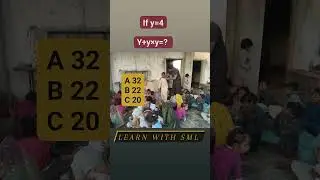 if y=4 then find y+y&times;y=?   with SML #learning #trending #video #class #maths