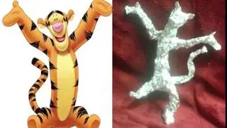Tigger - Aluminum Foil Sculpture