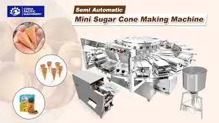 Semi Automatic Ice Cream Waffle Cones Machine|Sugar Cone Making Machine