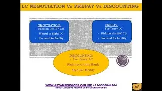 LC Negotiation Vs Prepay Vs Discounting