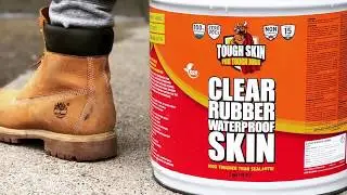 ToughSkin SuperClear Rubber skin waterproofing a house !! So easy even a child can do it !!