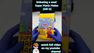 Unboxing Super Mario Maker (USED) 🍄🎮 Nostalgia HIT! 😍 #WiiU #MarioMaker #Nintendo #Unboxing
