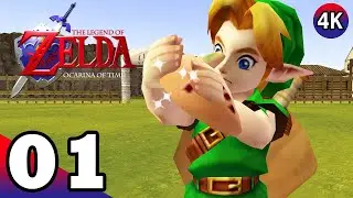 Zelda Ocarina Of Time Gameplay Walkthrough Part 1 - Kokiri Forest & Kakariko Village [PC] [4K 60FPS]