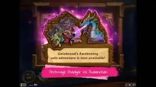 League of explorers Archmage Khadgar VS Avalanchan Galakrond&rsquo;s Awakening hearthstone adventures DoD
