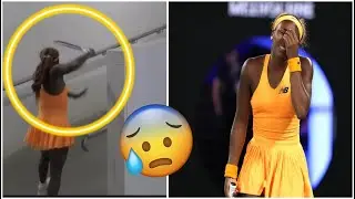 О нет, Коко! 😱 Коко Гауфф разбила ракетку после самого крупного поражения на турнире Большого шле...