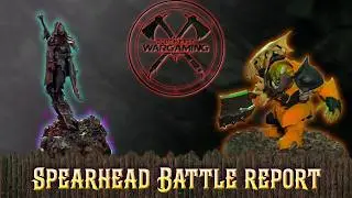 Warhammer Age of Sigmar Spearhead Battle Report | Ironjawz Bigmob vs Bloodcrave Hunt!