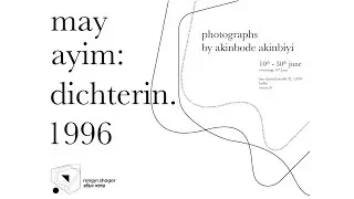 Akinbode Akinbiyi – May Ayim: Dichterin. 1996. | Ausstellungseröffnung mit Künstlergespräch