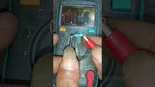 check the inductor with a digital multimeter #electronictricks #tips #trend #coil #inductor