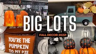 *FALL 2022* BIG LOTS SHOP WITH ME + Fall Decor Haul 🍁 -MUST WATCH-